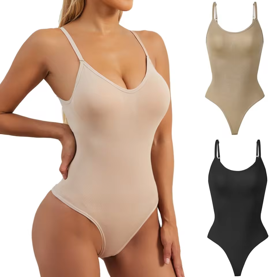 Women Faja Colombiana Shapewear - Tummy Control Butt Lifting Bodysuit, Zipper Double Button Design, Lace Contrast, Non-slip, Suitable For Postpartum Surgery Daily Wear
